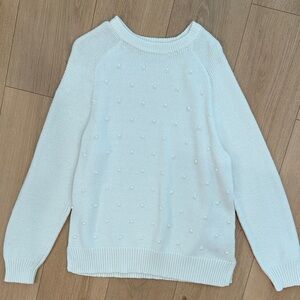 Old Navy White Textured Sweater